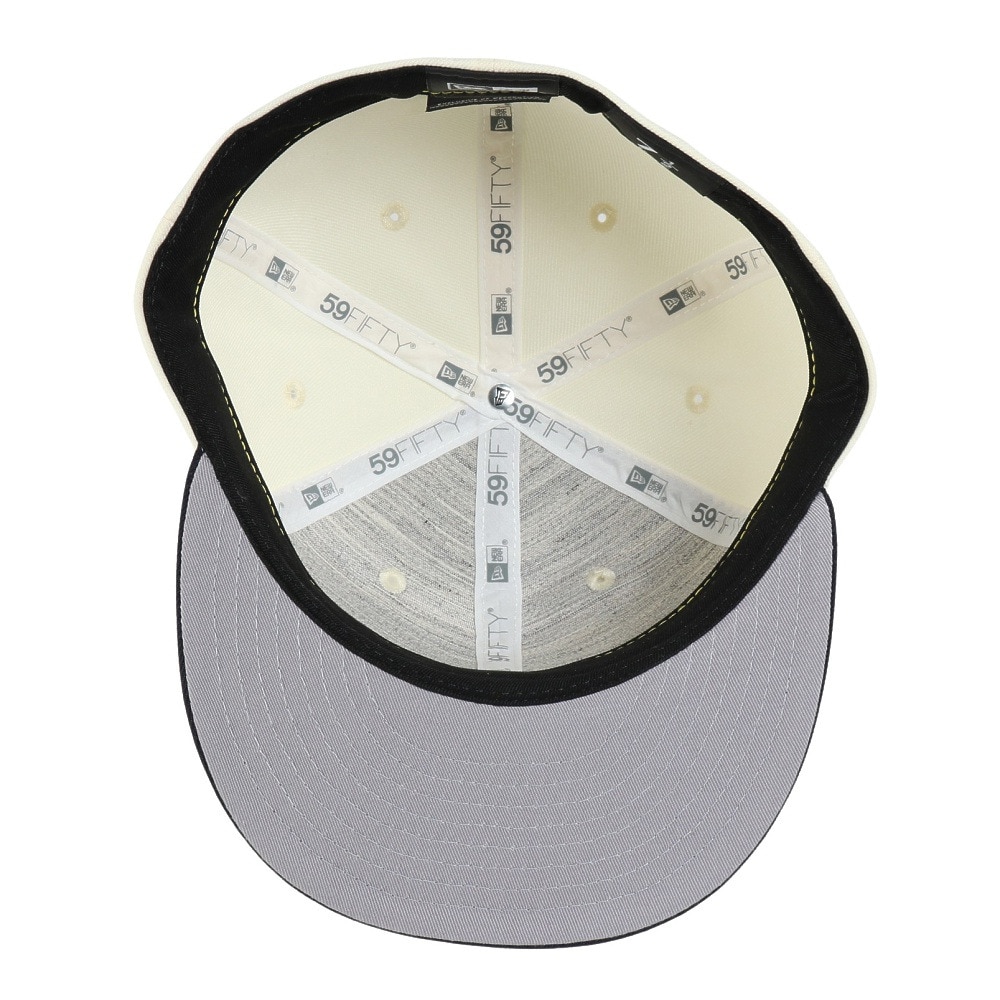 ニューエラ（NEW ERA）（メンズ、レディース）キャップ 59FIFTY ソフトバックラム クローム ネイビーバイザー 14460929