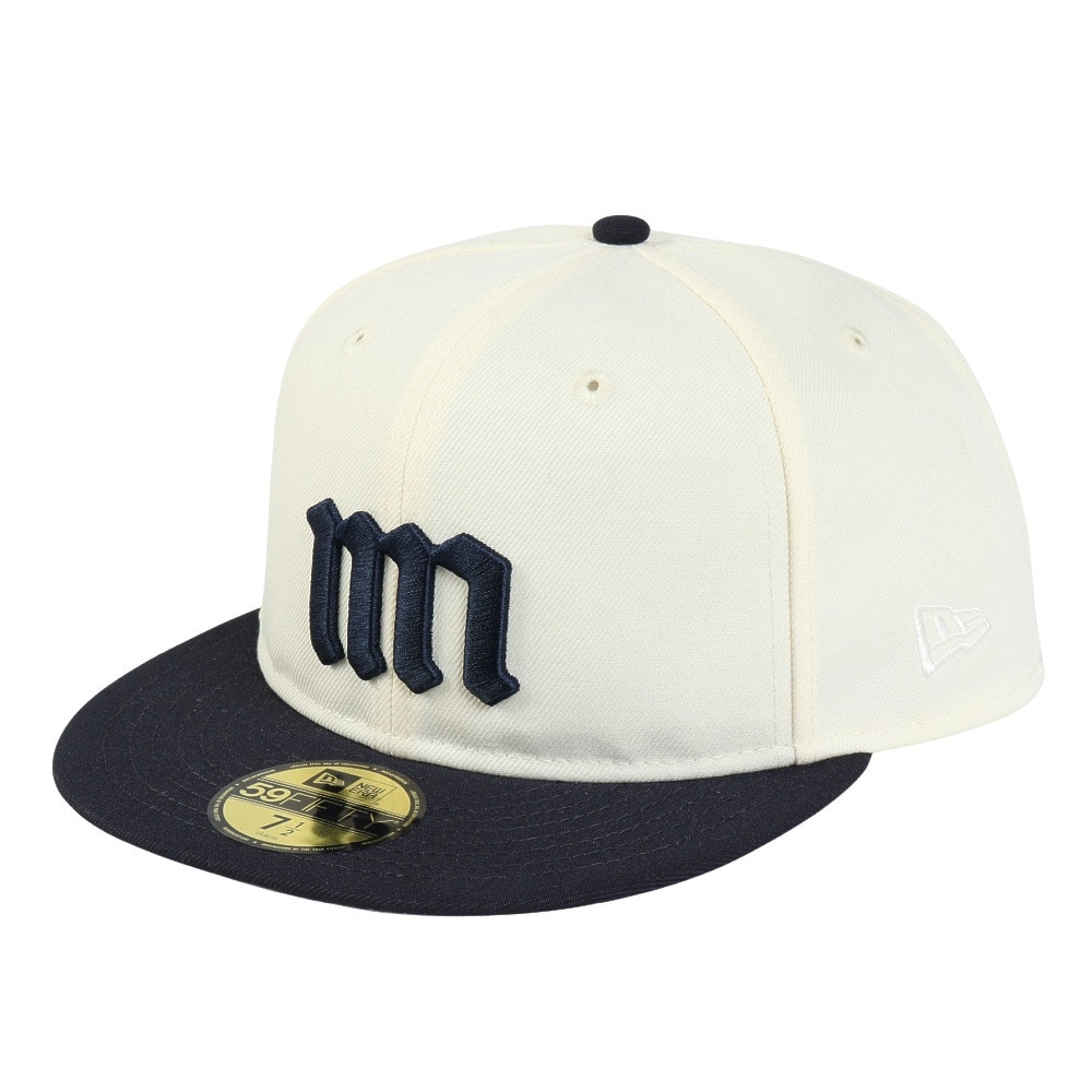 ニューエラ（NEW ERA）（メンズ、レディース）キャップ 59FIFTY ソフトバックラム クローム ネイビーバイザー 14460929
