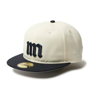 (メンズ、レディース)キャップ 59FIFTY ソフトバックラム クローム ネイビーバイザー 14460929