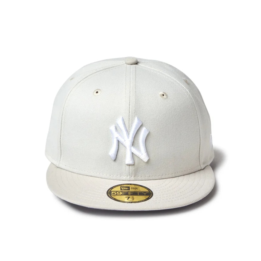 ニューエラ（NEW ERA）（メンズ、レディース）キャップ 59FIFTY ニューヨーク・ヤンキース サンディーリネン ストーンバイザー 14460934