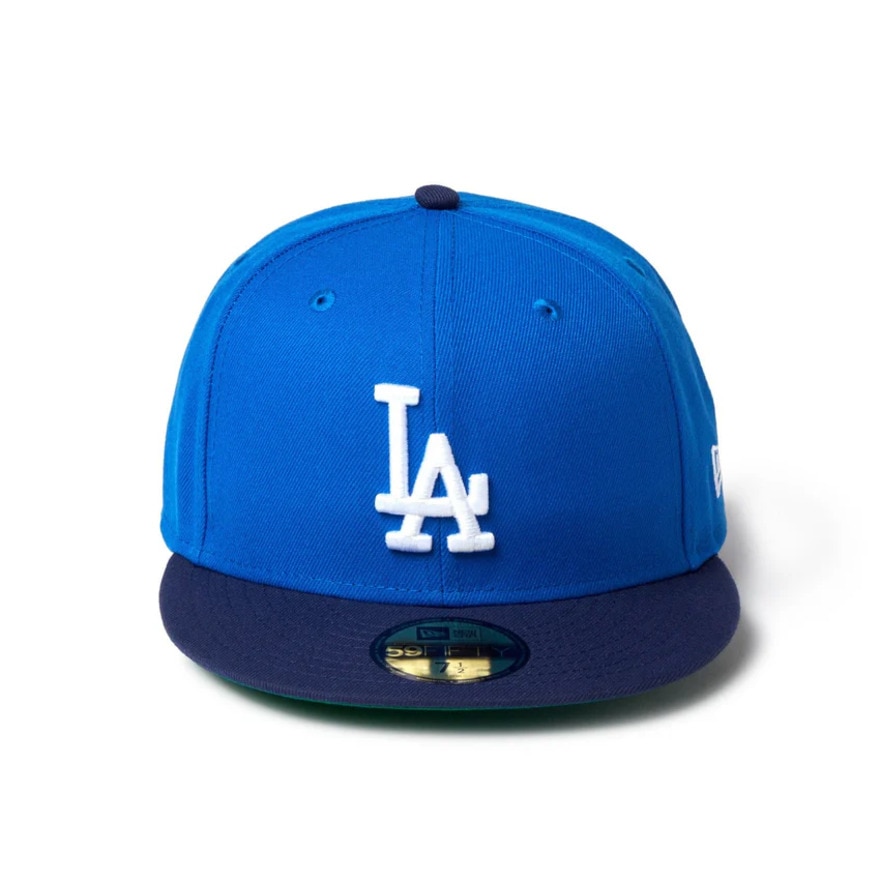 ニューエラ（NEW ERA）（メンズ、レディース）キャップ 59FIFTY ロサンゼルス・ドジャース スエットバンドブルーバイザー ライトネイビー 14460935