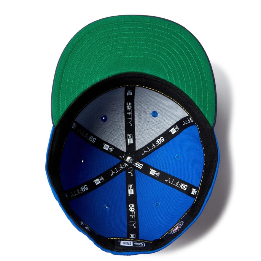 ニューエラ（NEW ERA）（メンズ、レディース）キャップ 59FIFTY ロサンゼルス・ドジャース スエットバンドブルーバイザー ライトネイビー 14460935