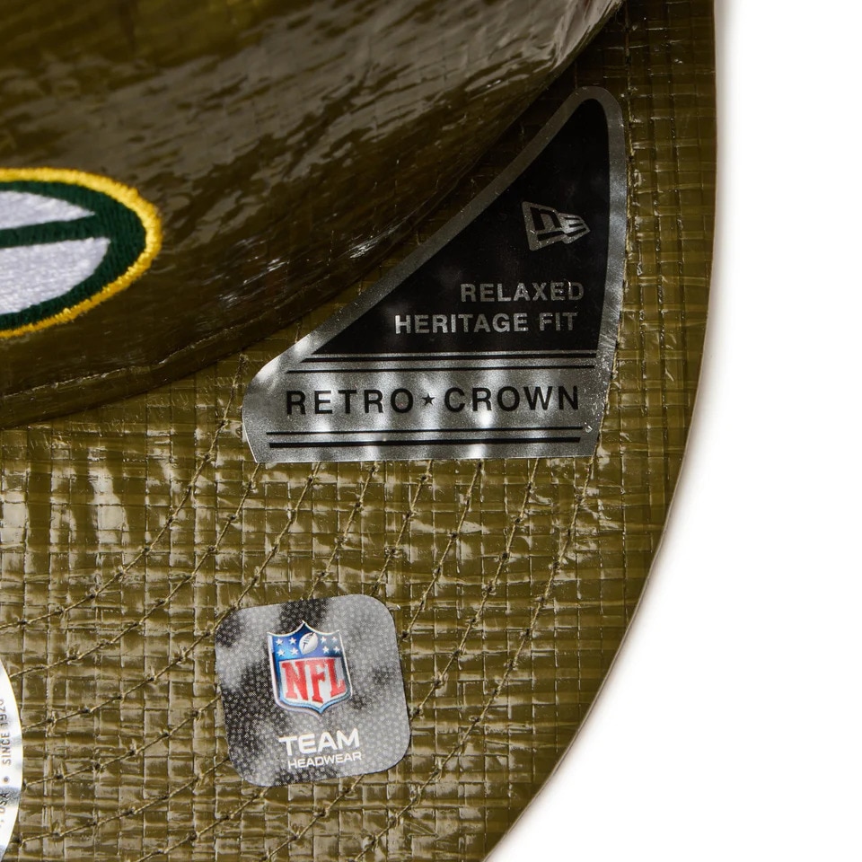 ニューエラ（NEW ERA）（メンズ、レディース）キャップ RC 9FIFTY フラットバイザー グリーンベイ・パッカーズ オリーブ 14517899