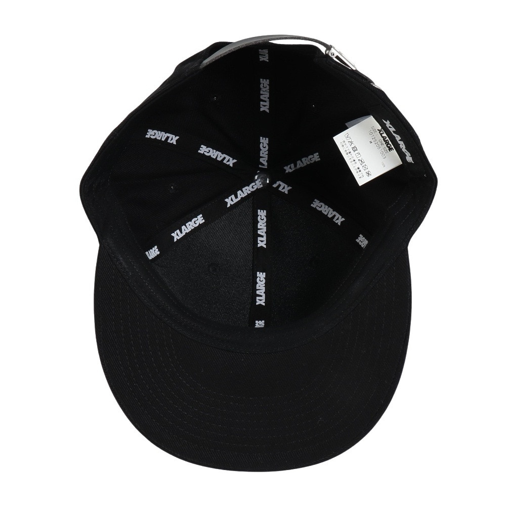 エクストララージ（XLARGE）（メンズ）帽子 OVAL ロゴ 6パネル キャップ 101252051003-BLACK