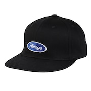 (メンズ)帽子 OVAL ロゴ 6パネル キャップ 101252051003-BLACK