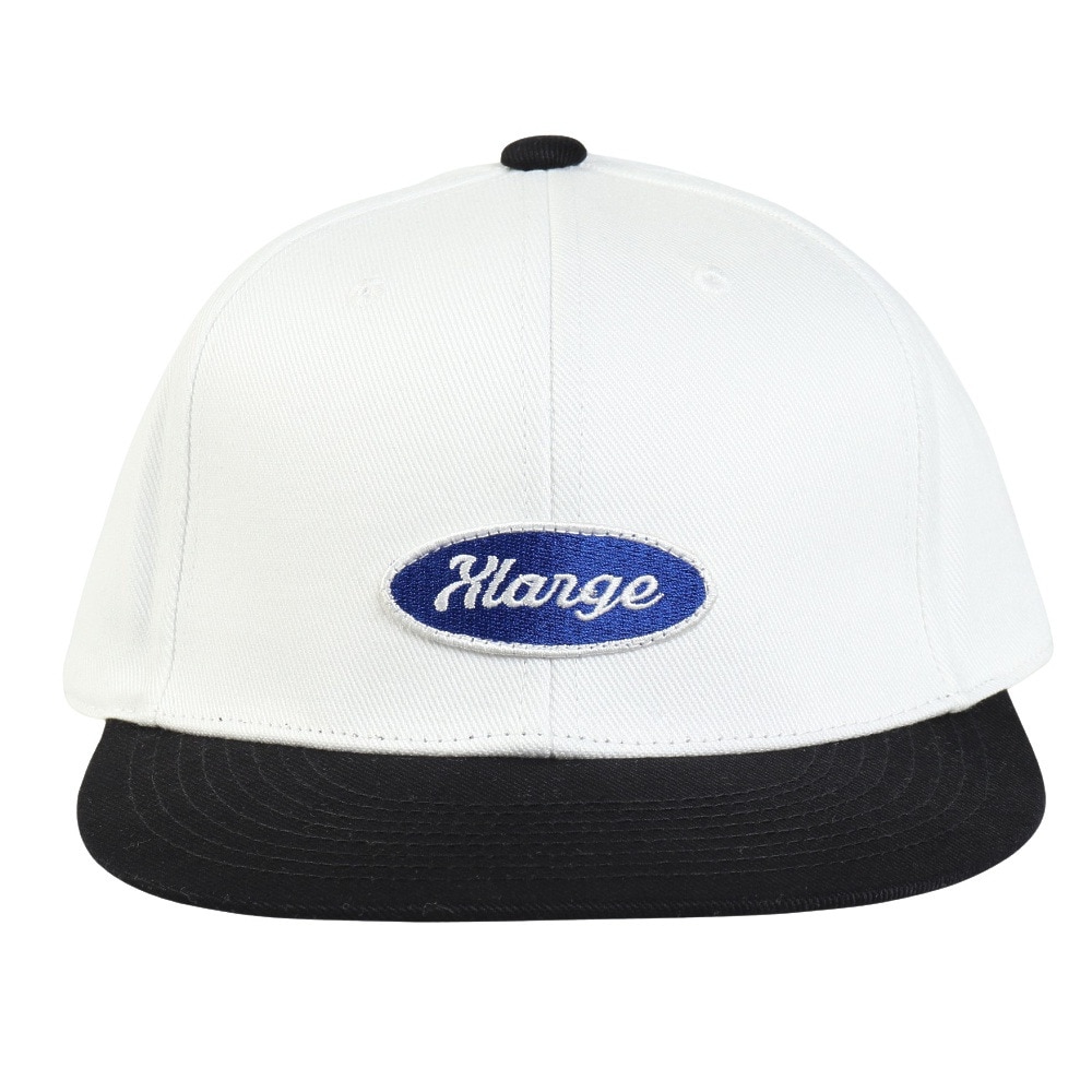 エクストララージ（XLARGE）（メンズ）帽子 OVAL ロゴ 6パネル キャップ 101252051003-WHITE