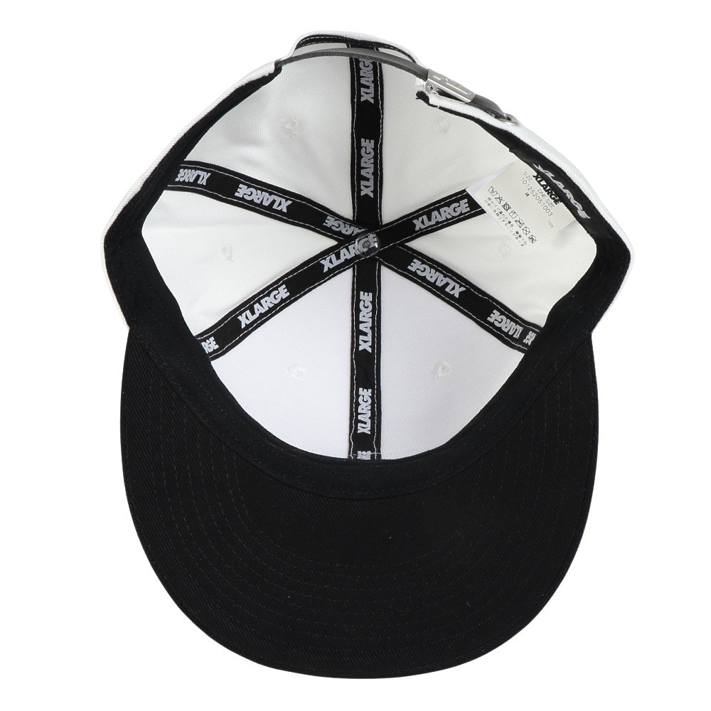 エクストララージ（XLARGE）（メンズ）帽子 OVAL ロゴ 6パネル キャップ 101252051003-WHITE