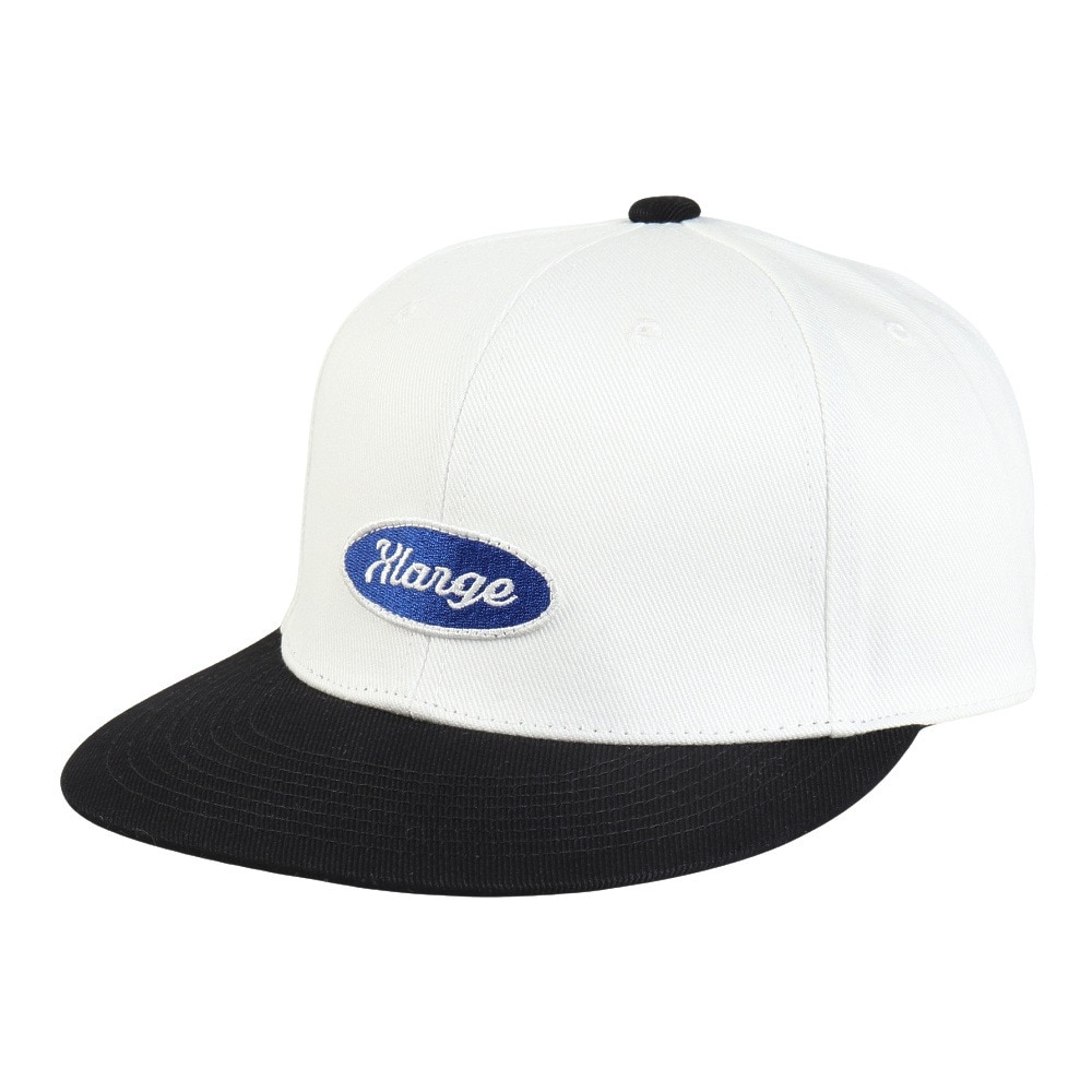エクストララージ（XLARGE）（メンズ）帽子 OVAL ロゴ 6パネル キャップ 101252051003-WHITE