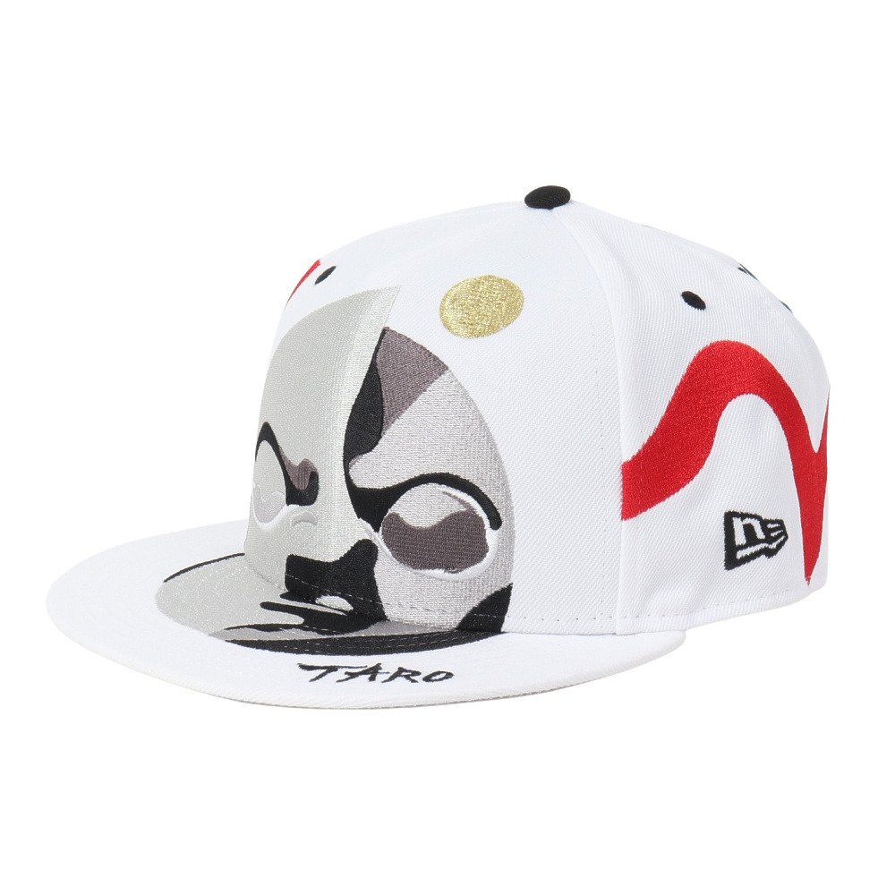 ニューエラ（NEW ERA）（メンズ）帽子 59FIFTY 岡本太郎 太陽 ホワイト