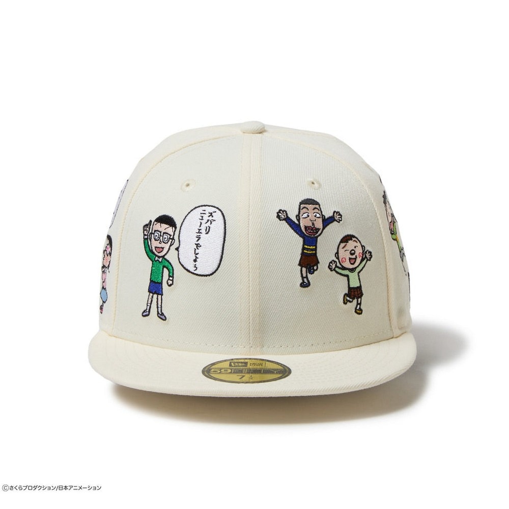 ニューエラ（NEW ERA）（メンズ、レディース）帽子 キャップ 59FIFTY ちびまる子ちゃん オールオーバー 14693459