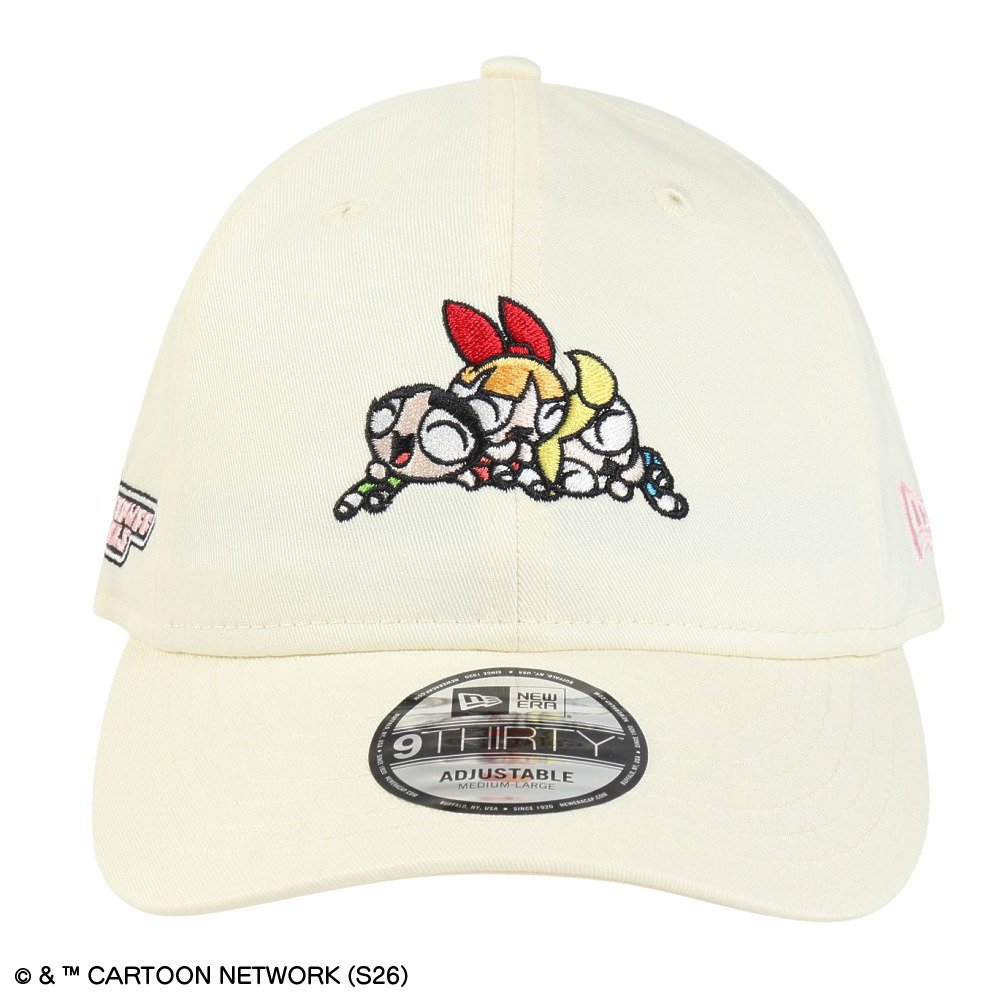 ニューエラ（NEW ERA）（メンズ、レディース）帽子 キャップ 9THIRTY パワーパフ ガールズ Jump Out クロームホワイト 14743502