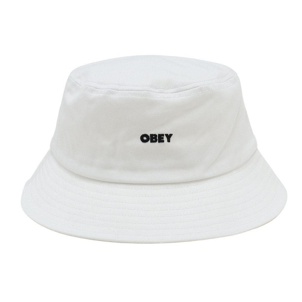 オベイ（OBEY）（メンズ、レディース）BOLD TWILL BUCKET HAT 100520055WHT22U