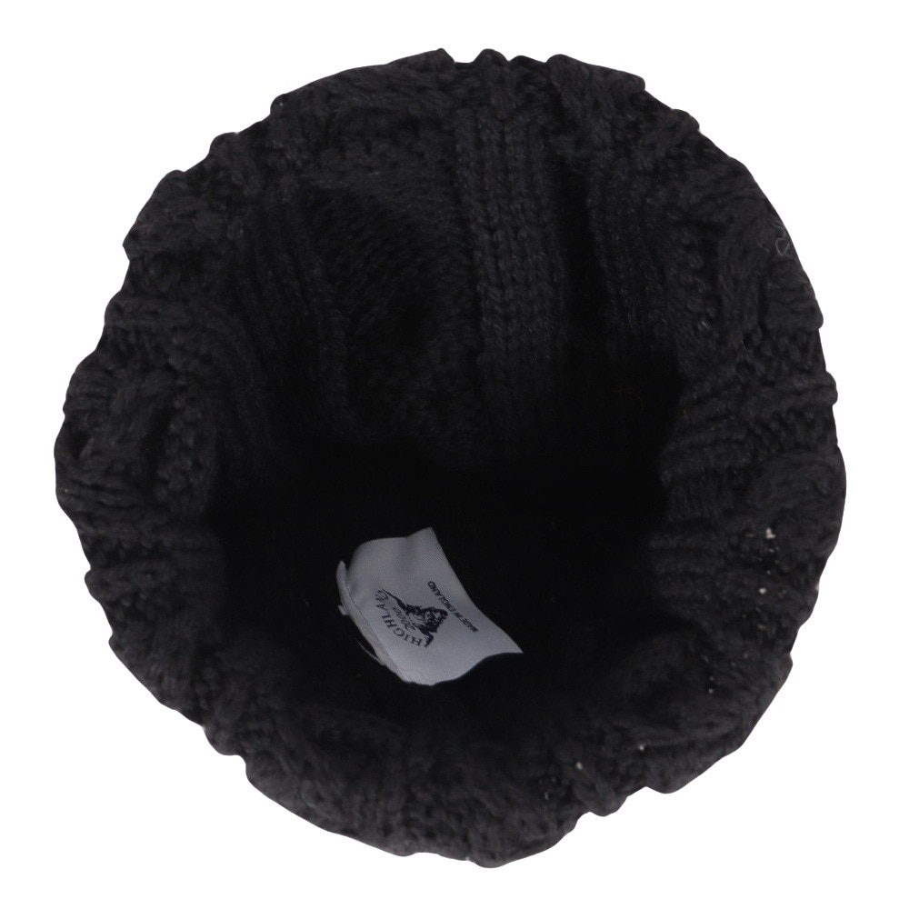 その他ブランド（OTHER BRAND）（メンズ、レディース）BW 016 Cable ボブニットキャップ HL-23FW-0001 Black