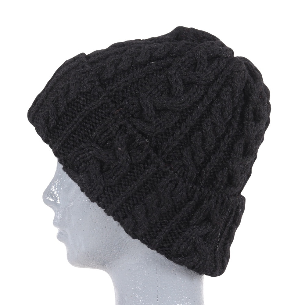 その他ブランド（OTHER BRAND）（メンズ、レディース）BW 016 Cable ボブニットキャップ HL-23FW-0001 Black