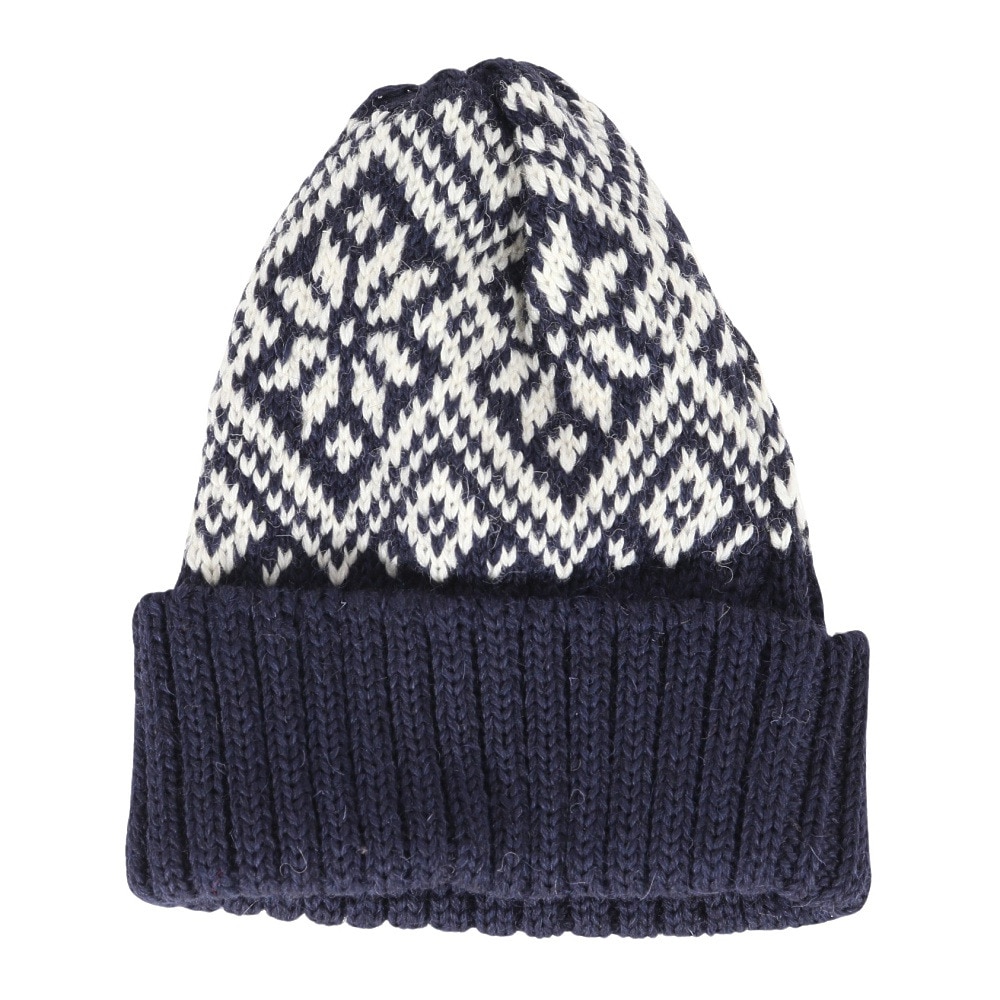 その他ブランド（OTHER BRAND）（メンズ、レディース）BW Snowflake ボブニットキャップ HL-23FW-0005 Navy