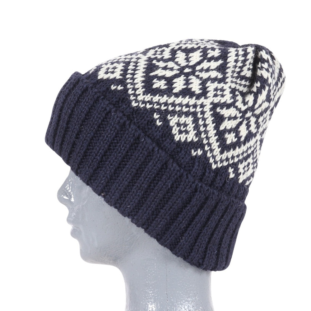 その他ブランド（OTHER BRAND）（メンズ、レディース）BW Snowflake ボブニットキャップ HL-23FW-0005 Navy