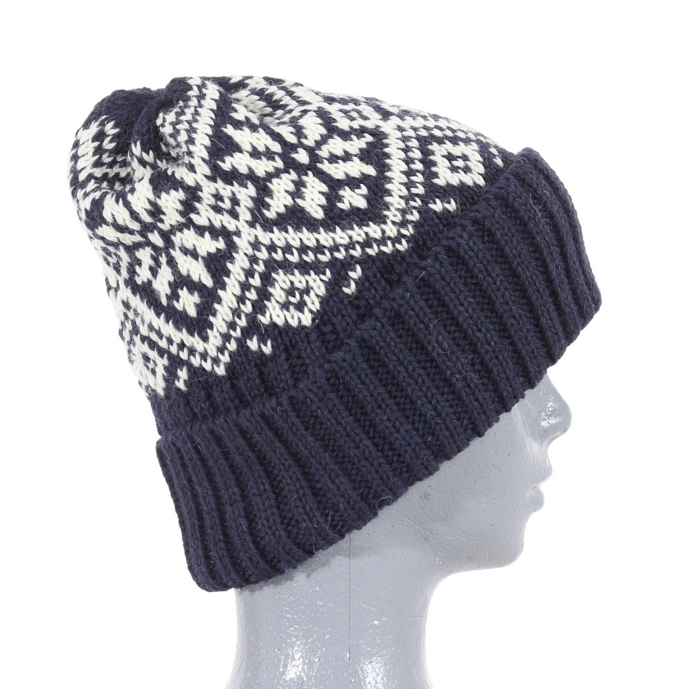 その他ブランド（OTHER BRAND）（メンズ、レディース）BW Snowflake ボブニットキャップ HL-23FW-0005 Navy