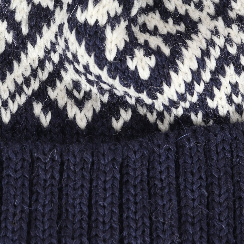 その他ブランド（OTHER BRAND）（メンズ、レディース）BW Snowflake ボブニットキャップ HL-23FW-0005 Navy