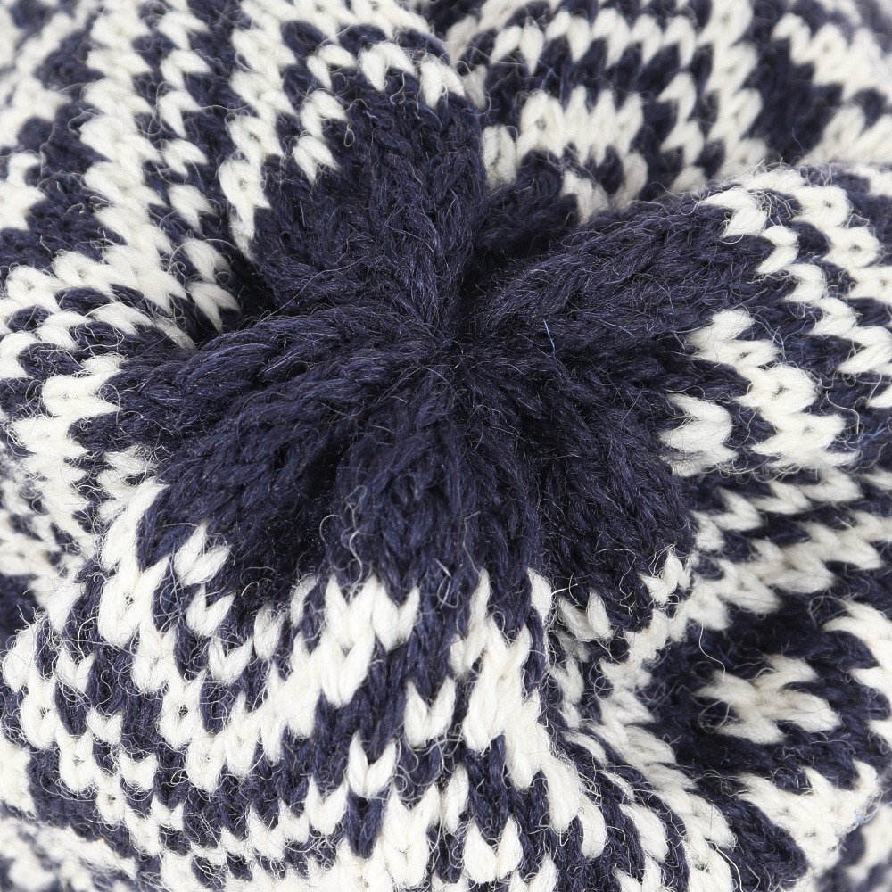 その他ブランド（OTHER BRAND）（メンズ、レディース）BW Snowflake ボブニットキャップ HL-23FW-0005 Navy