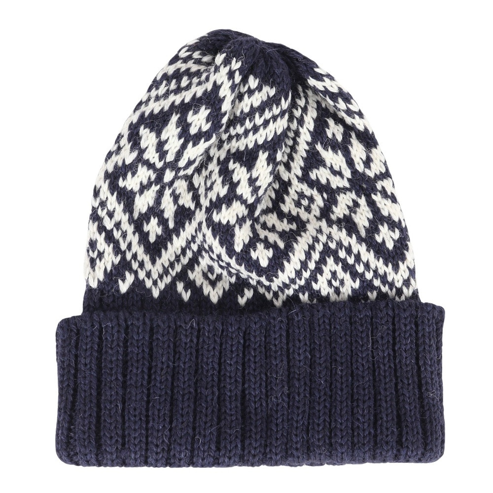その他ブランド（OTHER BRAND）（メンズ、レディース）BW Snowflake ボブニットキャップ HL-23FW-0005 Navy