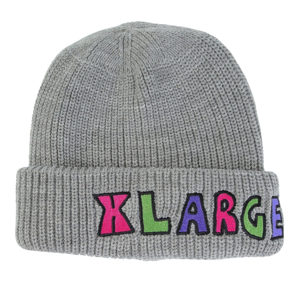 エクストララージ（XLARGE）（メンズ）ニット帽 TIM COMICS BEANIE 101233051008-ASH