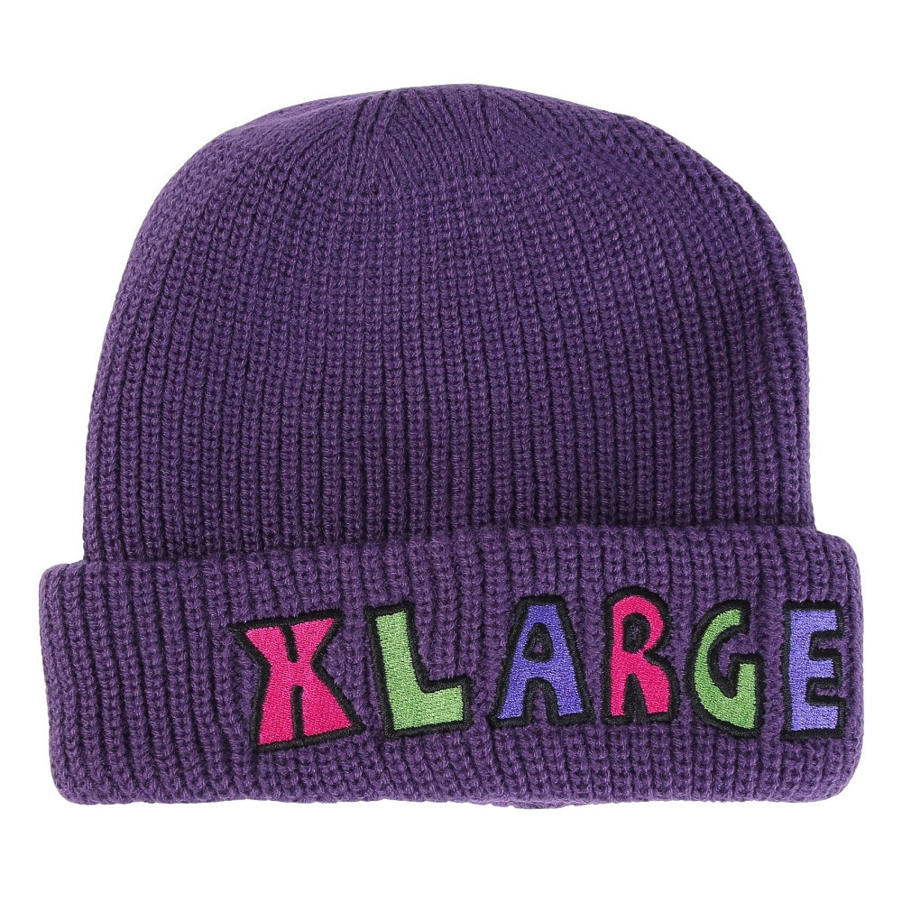 エクストララージ（XLARGE）（メンズ）ニット帽 TIM COMICS BEANIE 101233051008-PURPLE