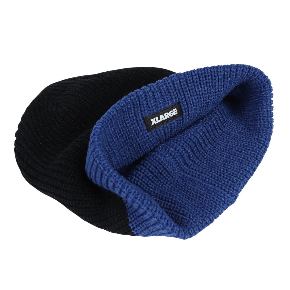エクストララージ（XLARGE）（メンズ）ニット帽 2TONE CUFFビーニー 101234051007-BLACK