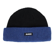 (メンズ)ニット帽 2TONE CUFFビーニー 101234051007-BLACK