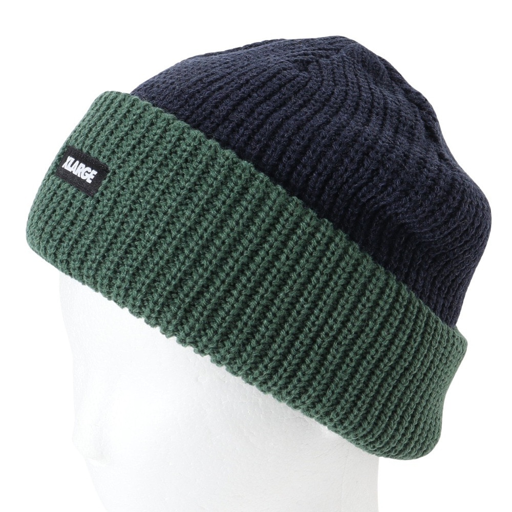 エクストララージ（XLARGE）（メンズ）2TONE CUFF ビーニー 101234051007-NAVY