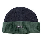 (メンズ)2TONE CUFF ビーニー 101234051007-NAVY