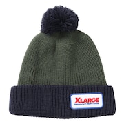 エクストララージ（XLARGE）（メンズ）POMPOM バイカラー ニットキャップ 101234051010-GREEN