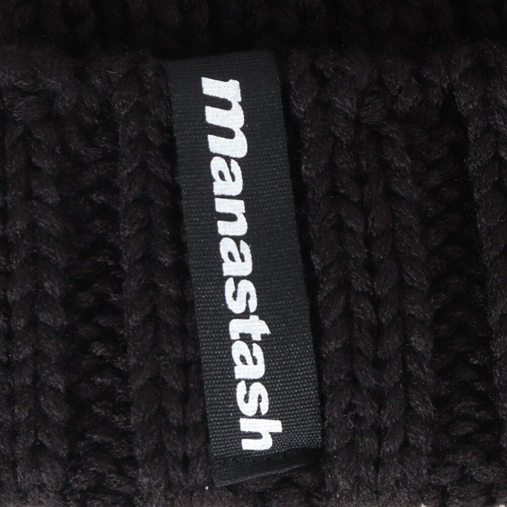 マナスタッシュ（MANASTASH）（メンズ）90S ロゴビーニー 792-3974005 BLACK