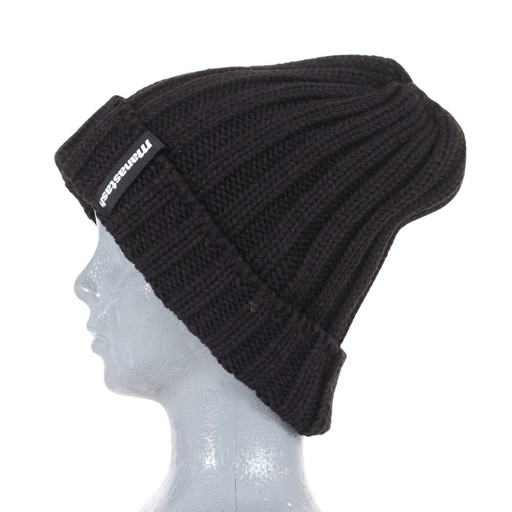 マナスタッシュ（MANASTASH）（メンズ）90S ロゴビーニー 792-3974005 BLACK