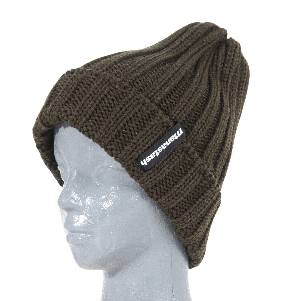 マナスタッシュ（MANASTASH）（メンズ）90S ロゴビーニー 792-3974005 OLIVE