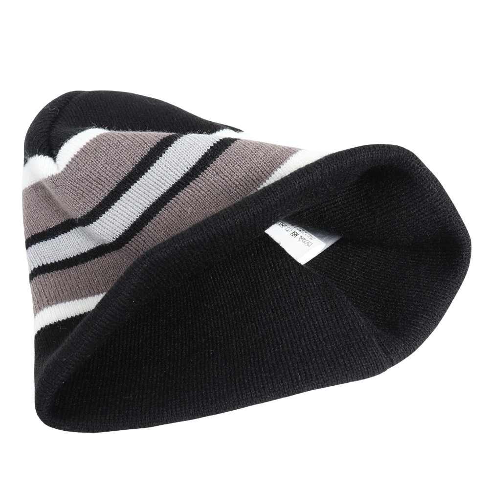 エクストララージ（XLARGE）（メンズ、レディース）SCRATCH LOGO STRIPED シングルビーニー 101241051005-BLACK
