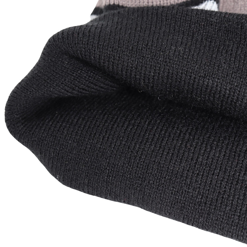 エクストララージ（XLARGE）（メンズ、レディース）SCRATCH LOGO STRIPED シングルビーニー 101241051005-BLACK