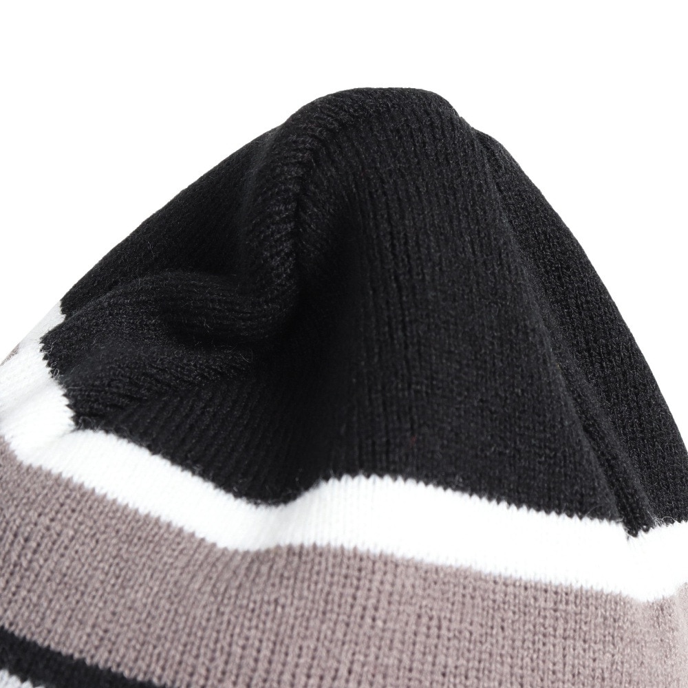 エクストララージ（XLARGE）（メンズ、レディース）SCRATCH LOGO STRIPED シングルビーニー 101241051005-BLACK