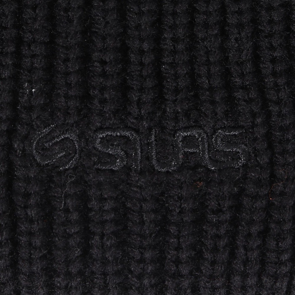 サイラス（SILAS）（メンズ）ニット帽 ロゴビーニー 110233051003-BLACK