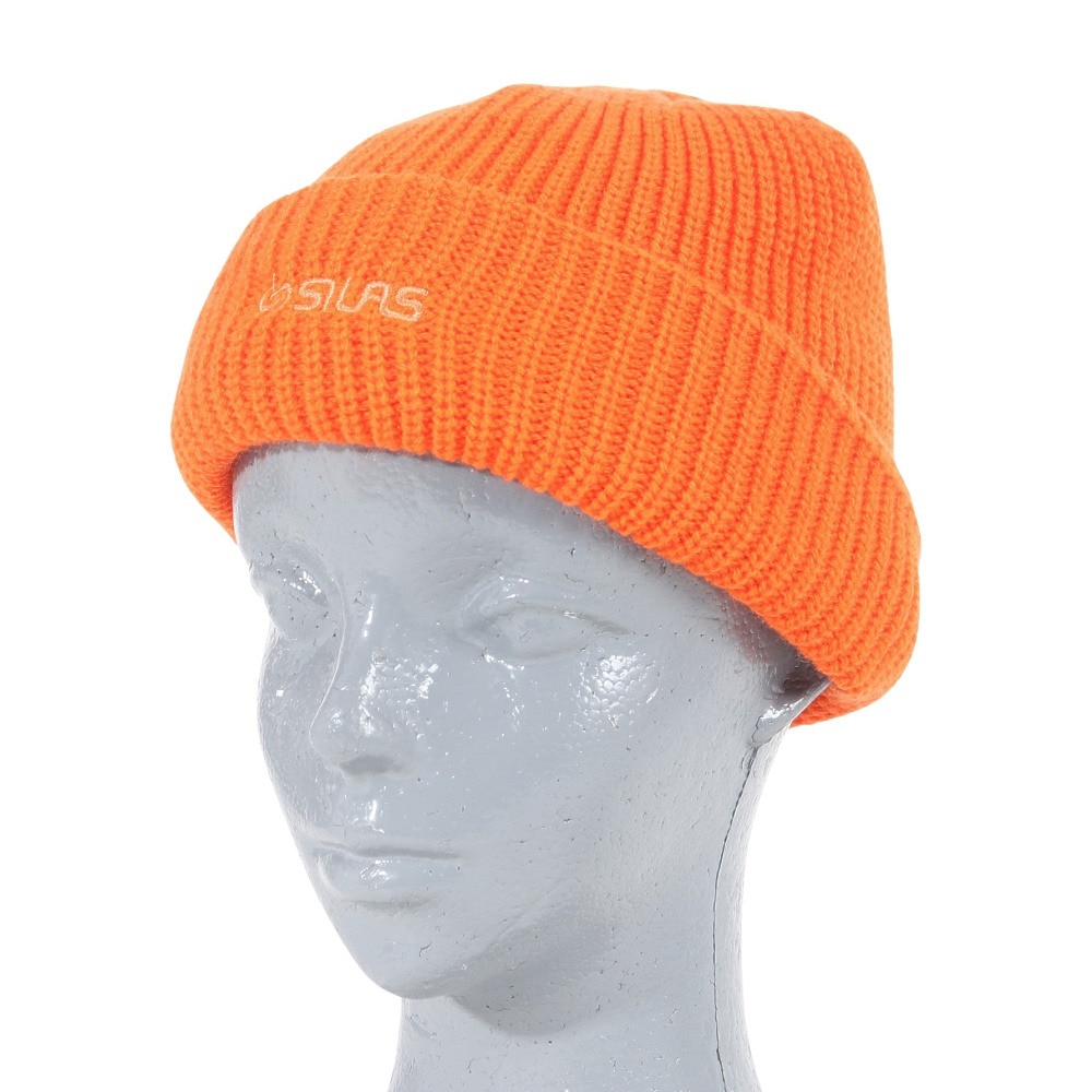 サイラス（SILAS）（メンズ）ニット帽 ロゴビーニー 110233051003-ORANGE