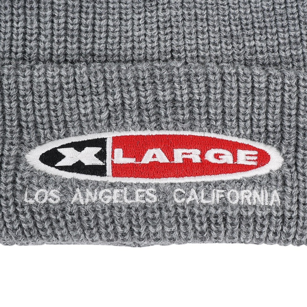 エクストララージ（XLARGE）（メンズ、レディース）OVAL EMB.ニットキャップ 101243051004-GREY