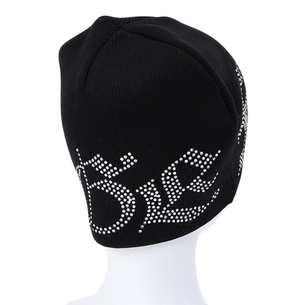 エクストララージ（XLARGE）（メンズ、レディース）RHINESTONE LOGO ニットキャップ 101243051006-BLACK