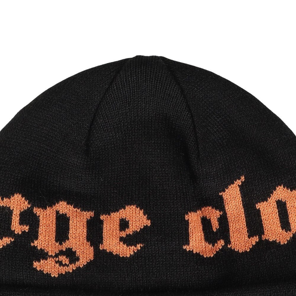 エクストララージ（XLARGE）（メンズ、レディース）OLD ENGLISH ロゴ CUFF ビーニー 101244051007-BLACK