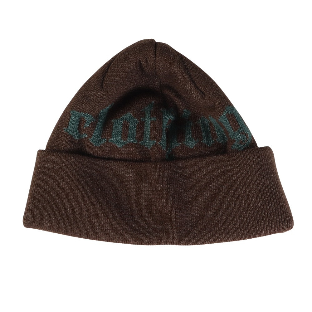 エクストララージ（XLARGE）（メンズ、レディース）OLD ENGLISH ロゴ CUFF ビーニー 101244051007-BROWN