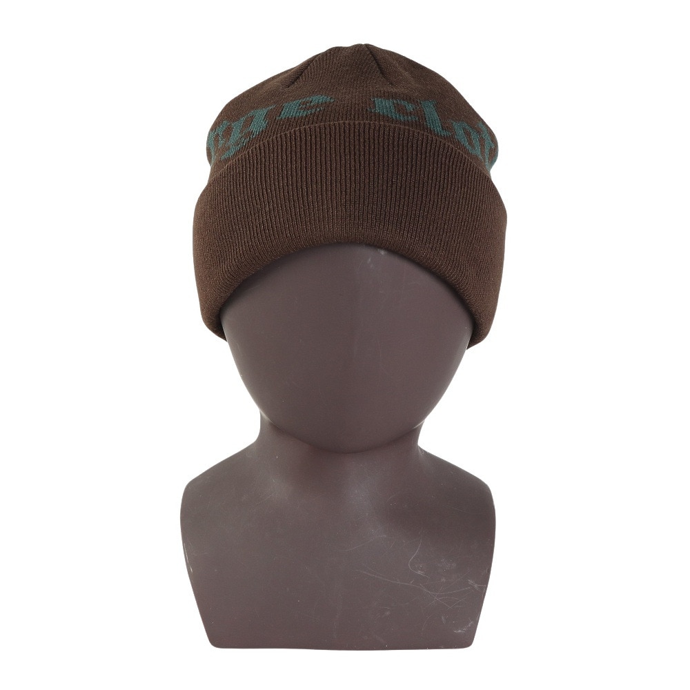 エクストララージ（XLARGE）（メンズ、レディース）OLD ENGLISH ロゴ CUFF ビーニー 101244051007-BROWN