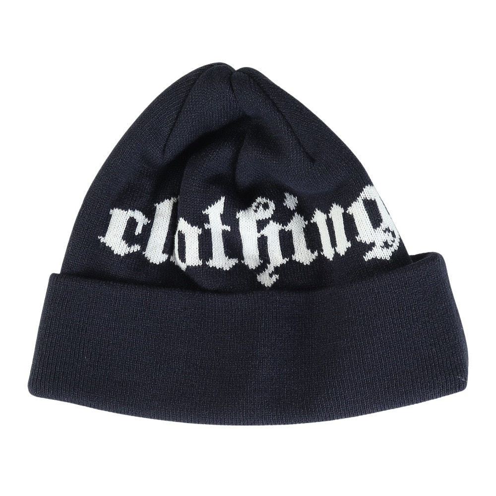 エクストララージ（XLARGE）（メンズ、レディース）OLD ENGLISH ロゴ CUFF ビーニー 101244051007-NAVY