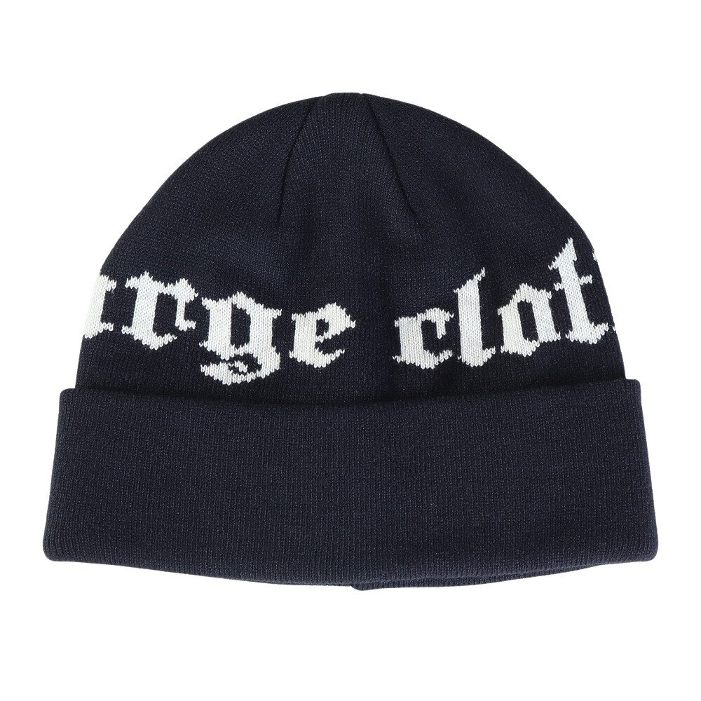 エクストララージ（XLARGE）（メンズ、レディース）OLD ENGLISH ロゴ CUFF ビーニー 101244051007-NAVY