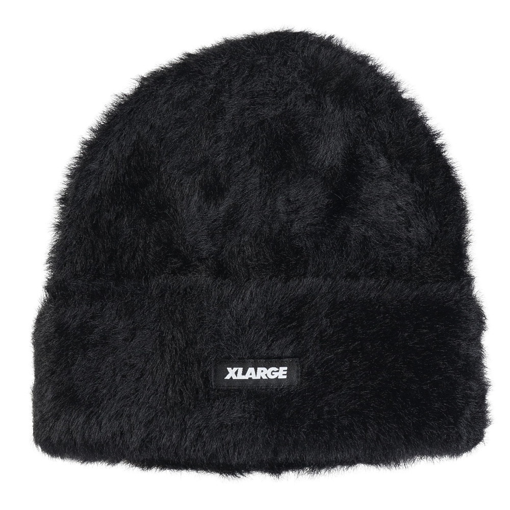エクストララージ（XLARGE）（メンズ、レディース）モヘア ニット キャップ 101244051009-BLACK