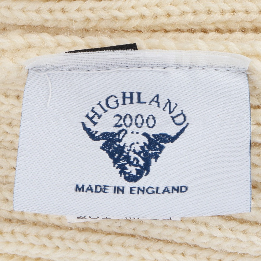 ハイランドトゥーサウザンド（HIGHLAND2000）（メンズ）ニット 帽子 BW2×1ボビーキャップ HL-25FW-0004 Pure Aran