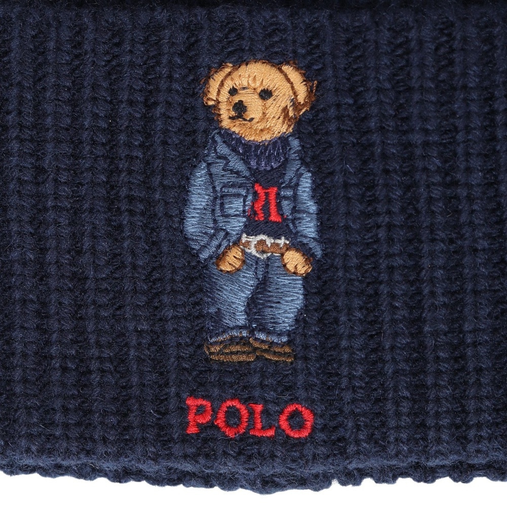 ラルフ ローレン（RALPH LAUREN）（メンズ、レディース）帽子 SOLID DENIM BEAR ビーニー MAPOHGS0J422401400