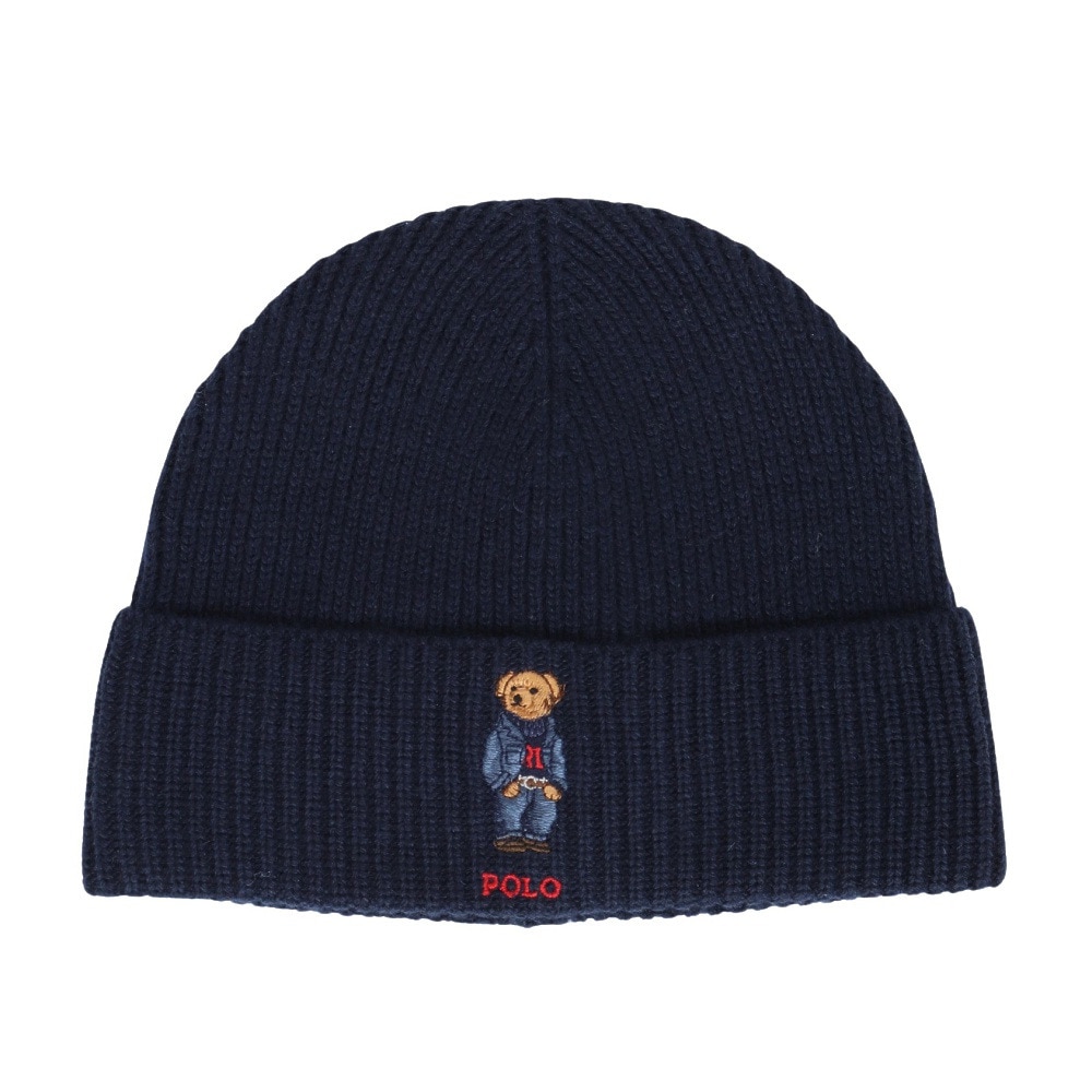 ラルフ ローレン（RALPH LAUREN）（メンズ、レディース）帽子 SOLID DENIM BEAR ビーニー MAPOHGS0J422401400